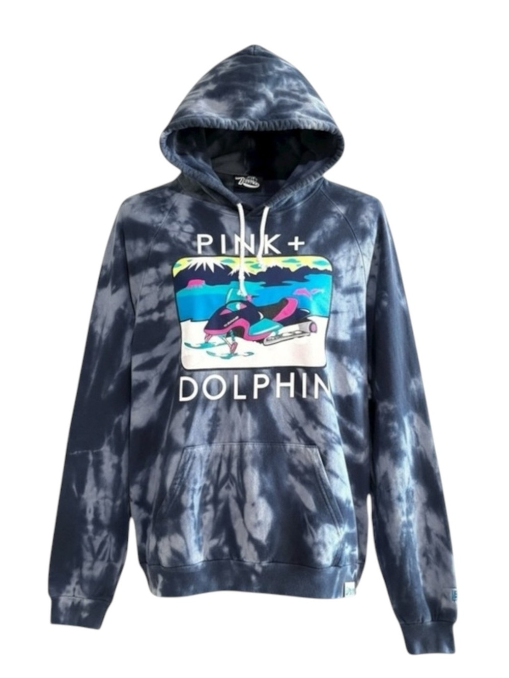 Collectible: Pink Dolphin 𓆝 Ltd Ed 100K Legends Graphic Hoodie 𓆝 Navy Tie Dye